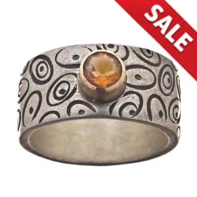 Oval Oval Citrine Ring