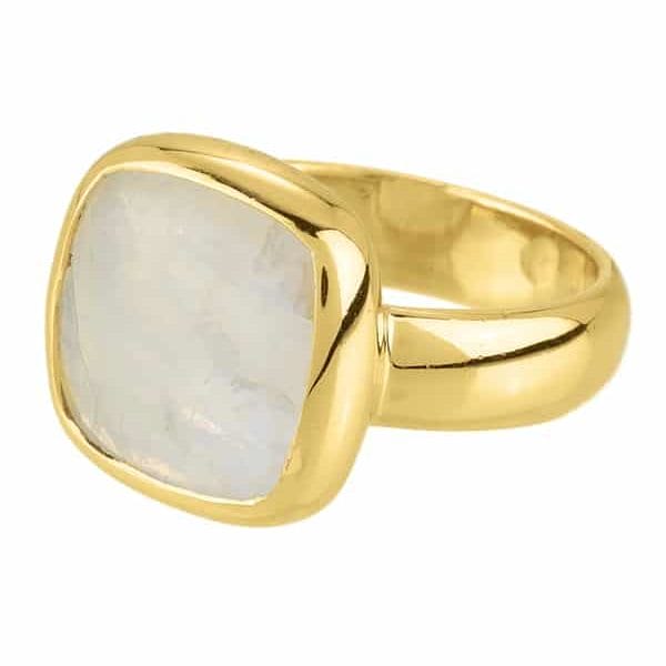 Lumahai Ring Moonstone Vermeil