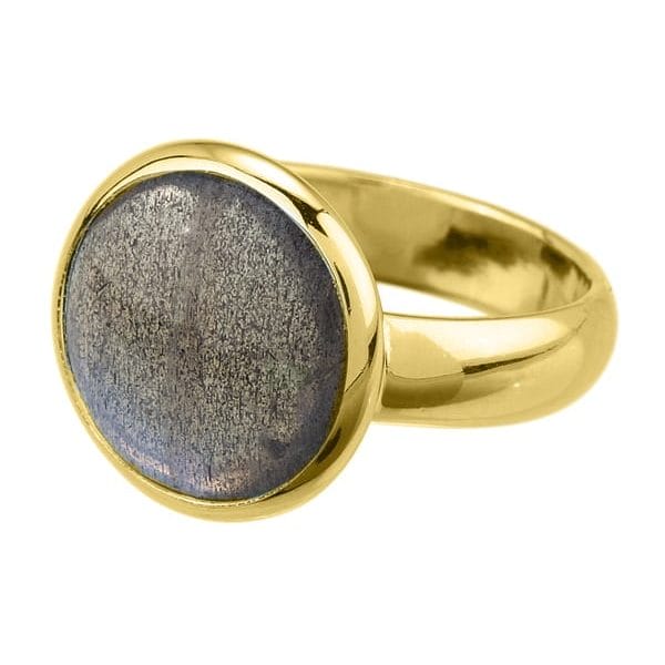 Kahili Ring Labradorite Vermeil