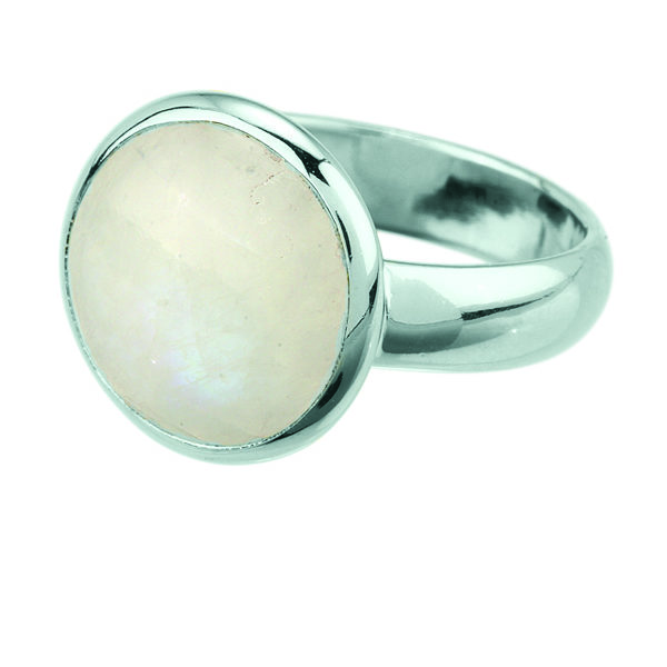 Kahili Ring Rainbow Moonstone