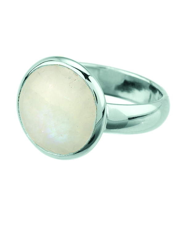 Kahili Ring Rainbow Moonstone