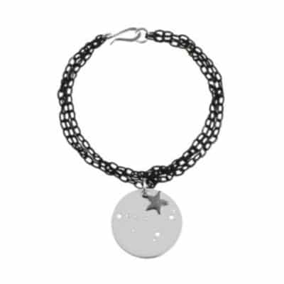SILVER ASTROLOGY CHARM BRACELET