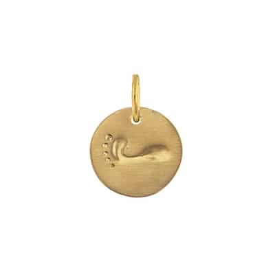 Gold Footprint Charm
