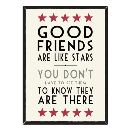 Good Friends Large Framed Picture
