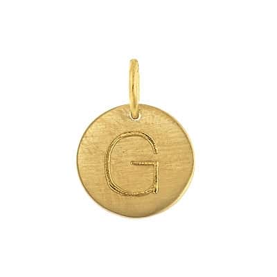 ABC Letters Gold Charms