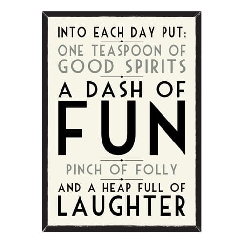 Into Each Day Large Framed Picture