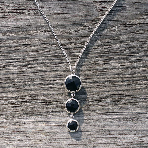 Monterrey Sterling Silver and Onyx Necklace