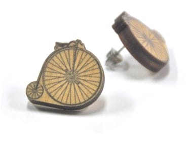 Penny Studs - charcoal