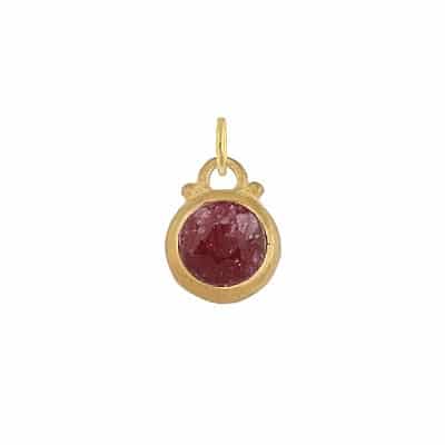 Gold Ruby Charm July