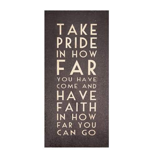 Take Pride Tall Black Sign