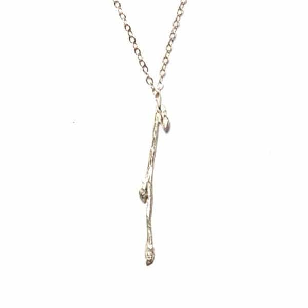 Vertical Budding Branch Necklace
