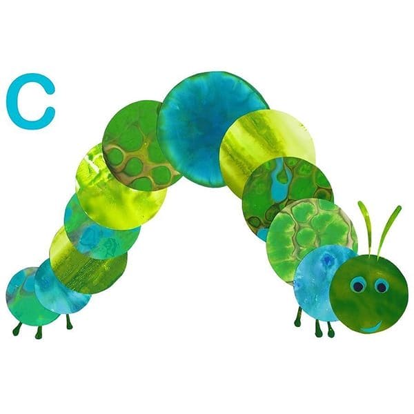 C is for Caterpillar (blue)