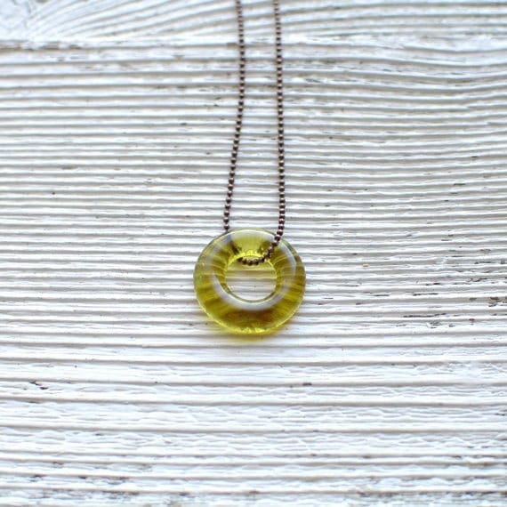 Amber Wine Ball Chain Necklace