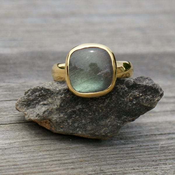 Gold Vermeil Labradorite Lumahai Ring