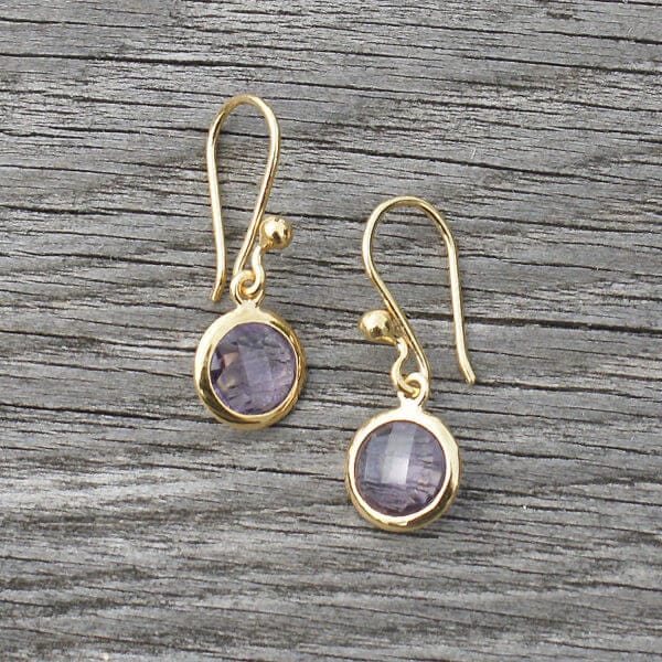 Sala Gold Vermeil & Amethyst Earrings