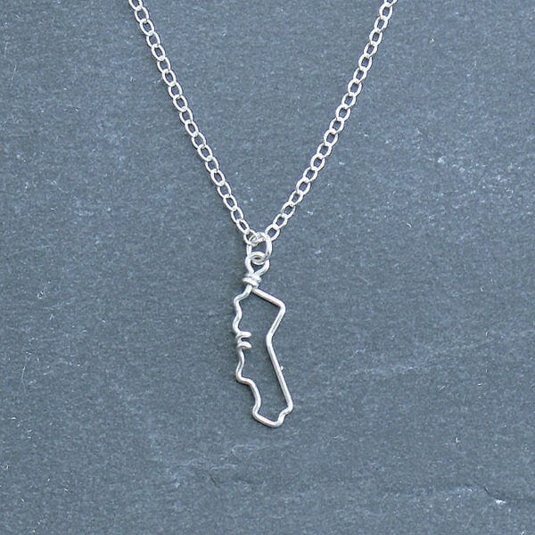 California Outline Necklace