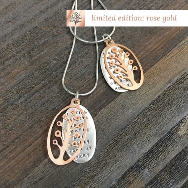 Anne Frank Rose Gold Necklace