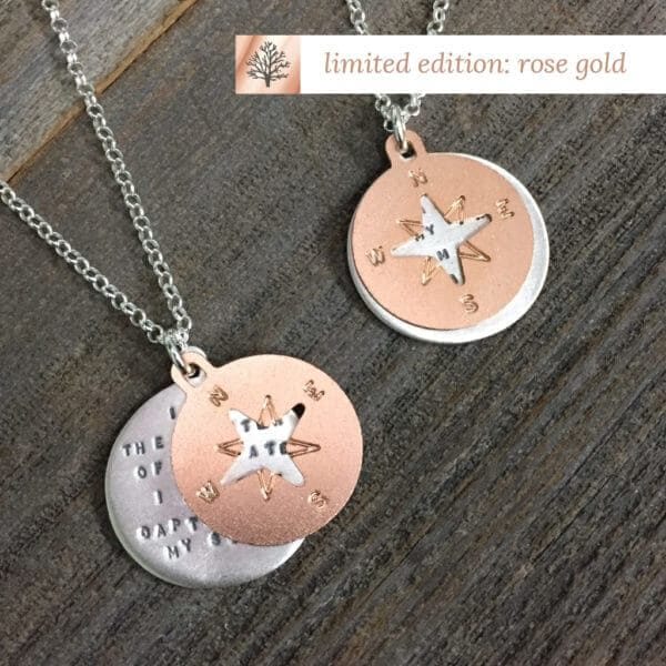 Compass Rose Gold Necklace