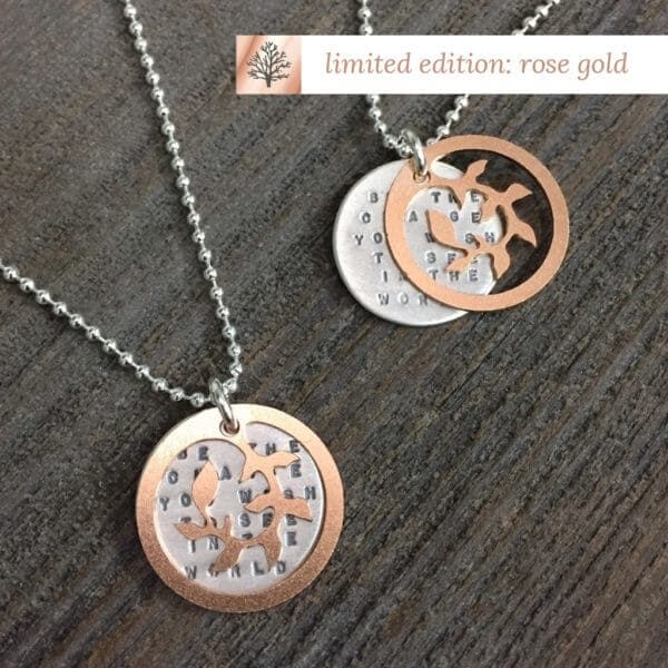 Gandhi Ivy Rose Gold Necklace