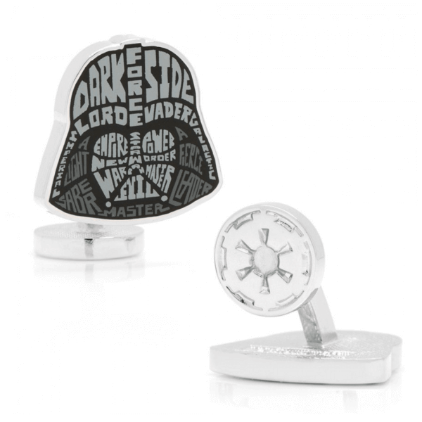 Darth Vader Typography Cufflinks