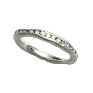 Organic Diamond Platinum Band