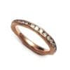 Organic Diamond Rose Gold Band Pownell