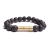 Black Lava Rock Bracelet by Wishbeads