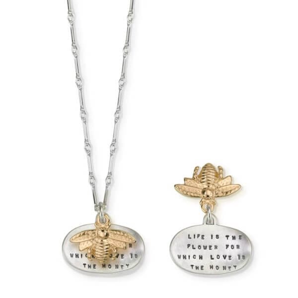 Love is the Honey necklace by kathy bransfield