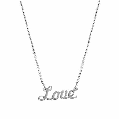 Love Script Necklace