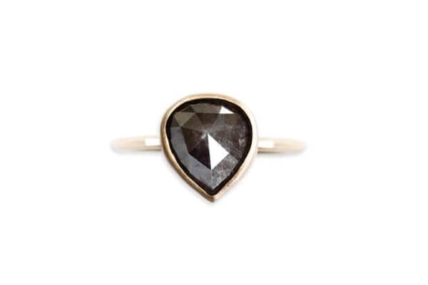 Chocolate Rose Cut Diamond Ring