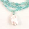 Apatite and Freshwater Pearl Necklace