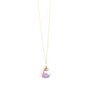 Pink Moonstone Necklace