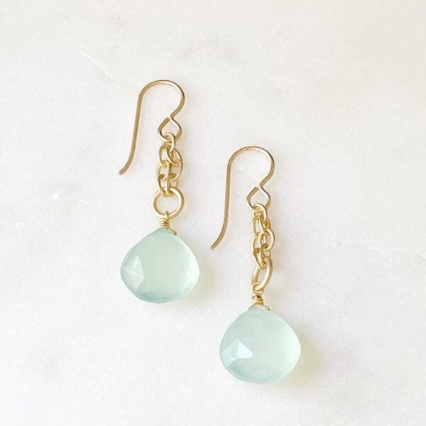 Chalcedony Surf Earrings by Alexia Viola