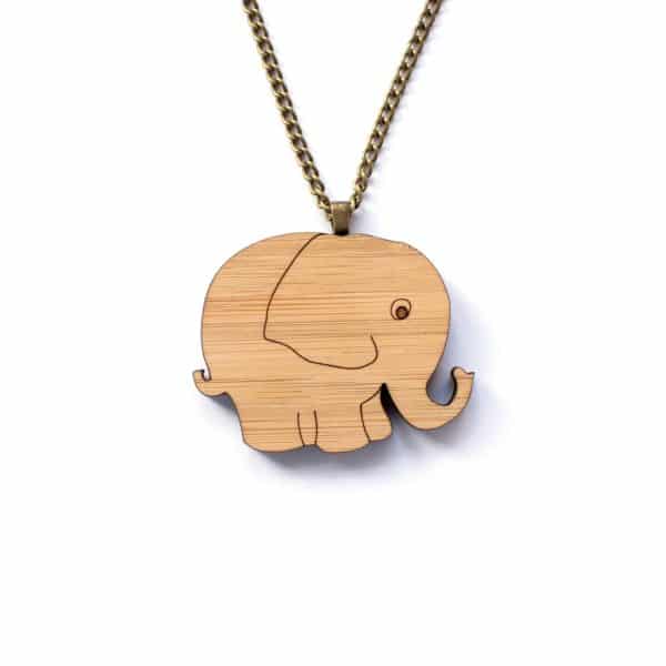 Elephant Necklace by One Happy Leaf