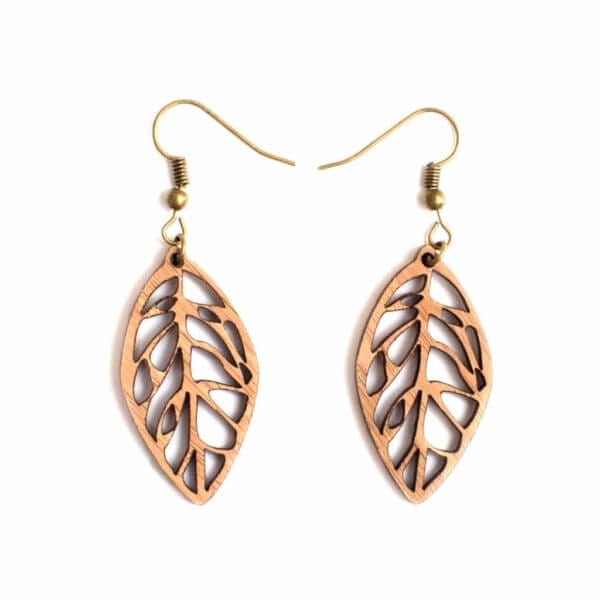 Leaf Hook Earrings by One Happy Leafe