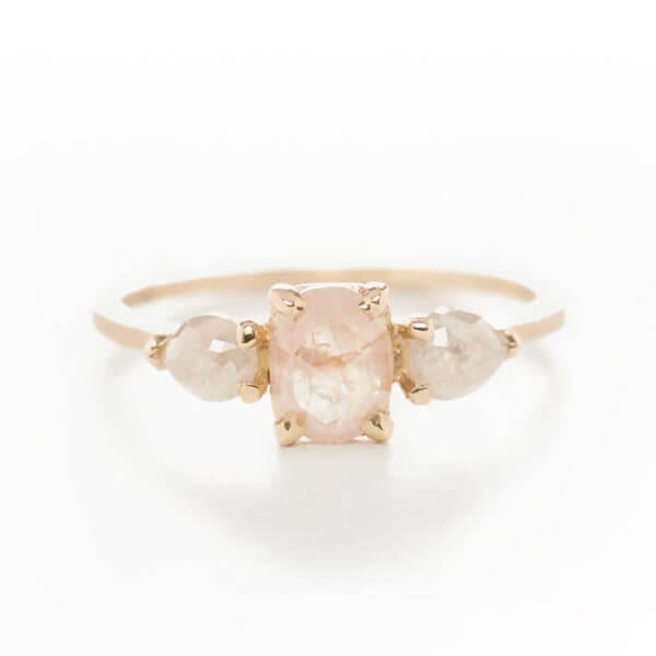 Perfect Pink Opaque Diamond Ring