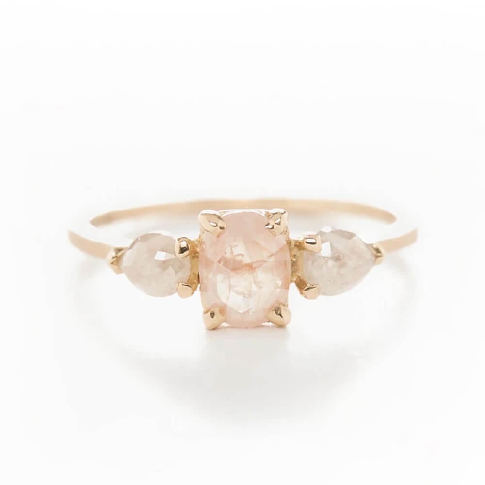 Perfect Pink Opaque Diamond Ring
