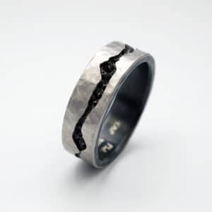 Platinum Black Diamond Band