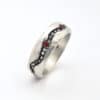 Hammered Red Ruby Fissure
