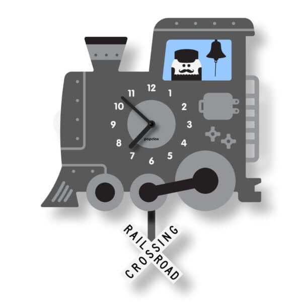 Train Pendulum Clock