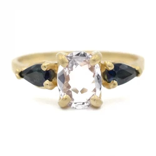 Faceted Lavender Sapphire Ring