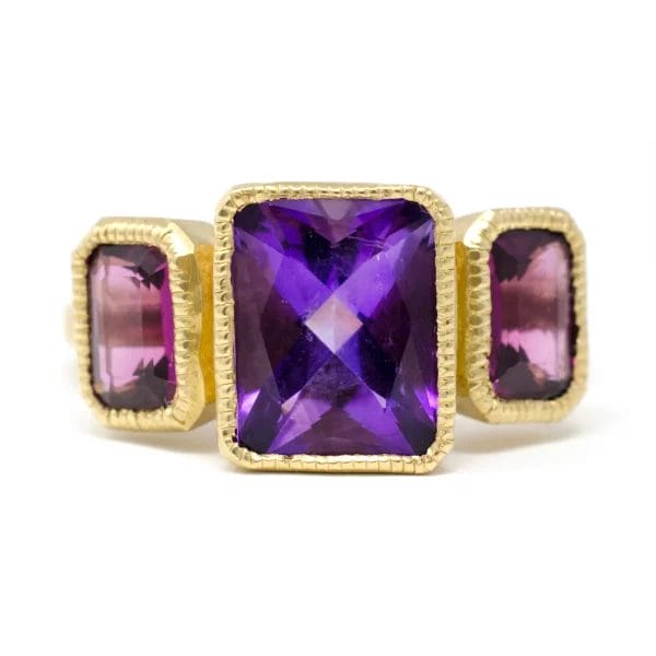 Great Amethyst Grape Garnet Ring