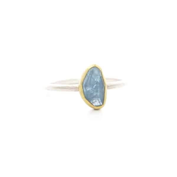 Aqua Organic Rose Cut Ring