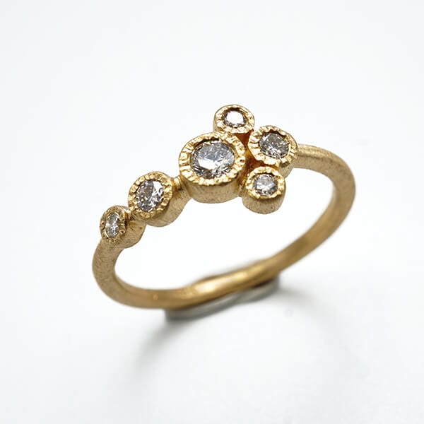 Six Bezel Stacking Band by Yasuko Azuma