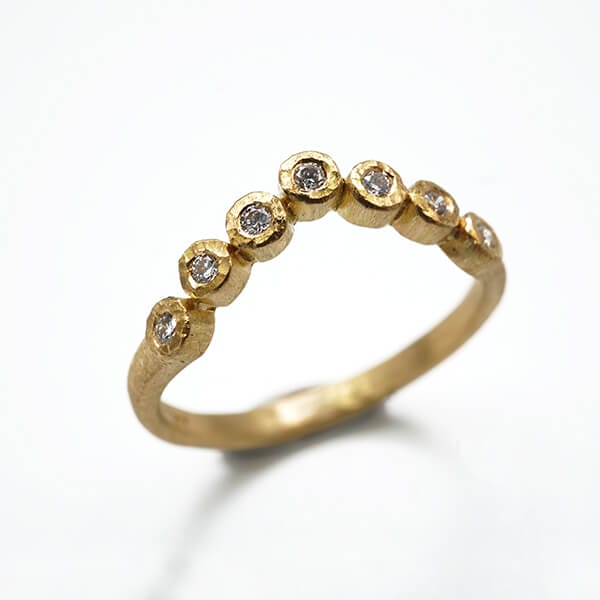 V Bezel Stacking Band by Yasuko Azuma