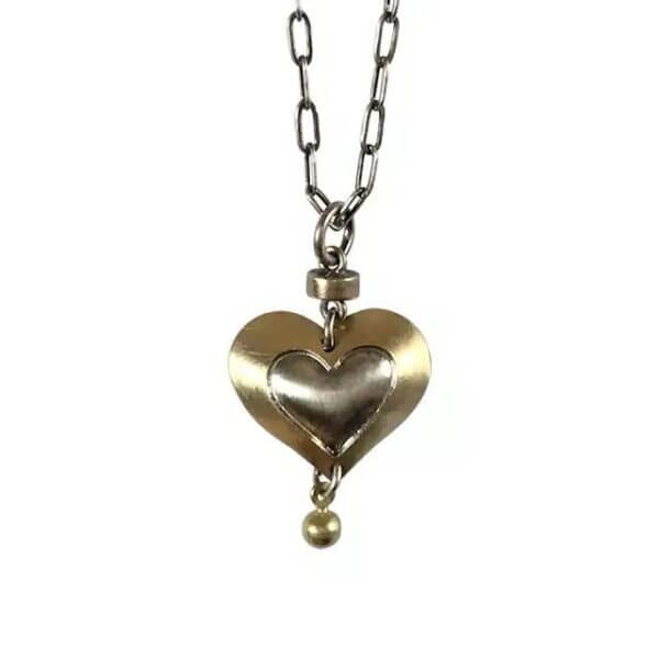 Puffed Heart Necklace