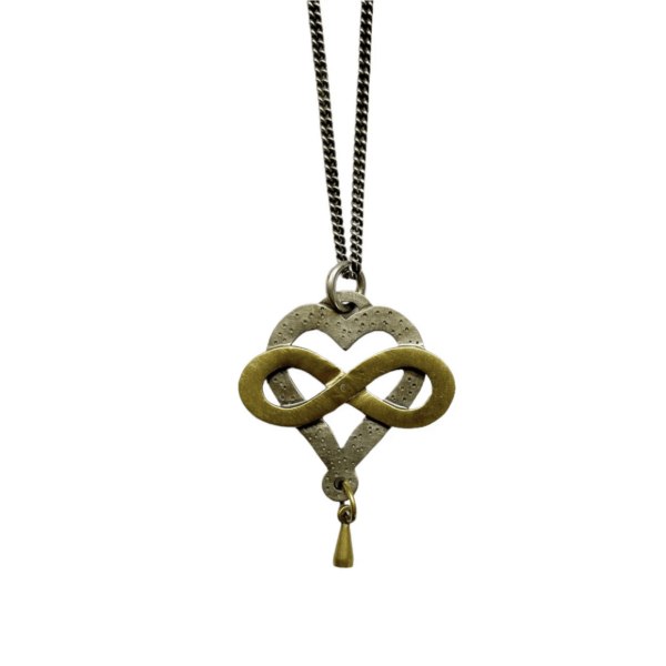 Infinity Heart Charm Necklace