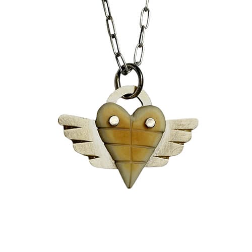 Limited Edition Mini Winged Heart Necklace